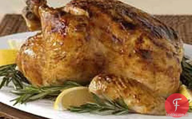 Frango Assado Com Mostarda E Limão