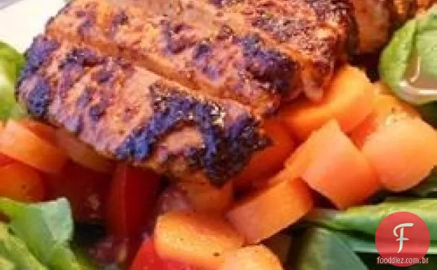 Salada De Frango Grelhado Ao Estilo Indiano