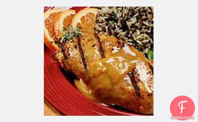 Mel-Mostarda Gengibre Frango Grelhado
