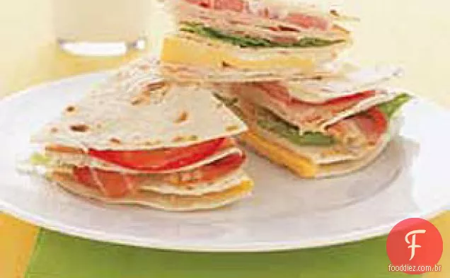 Turquia e tomate Tortilla Stacker