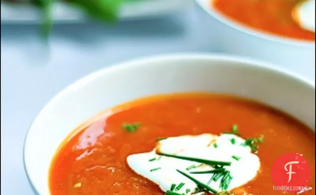 Pimenta Assada E Sopa De Tomate