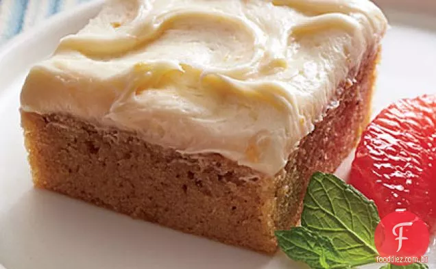 Grapefruit-Pecan Sheet Cake