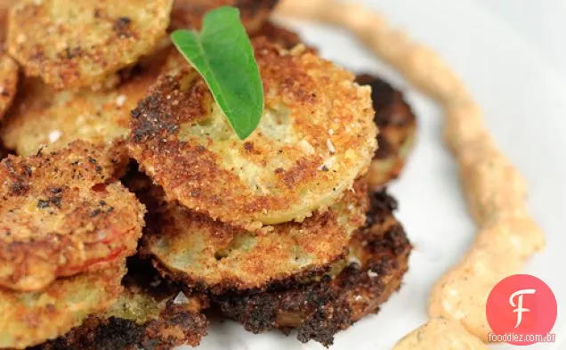 Tomates Verdes Fritos Com Maionese Esfumaçada