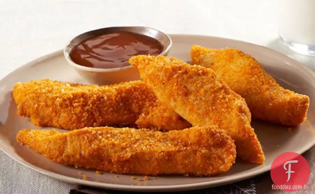 Dedos de frango fáceis com parmesão