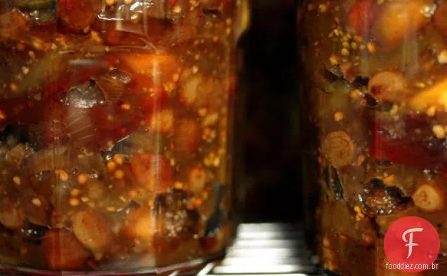 Tomate verde-Chutney de maçã
