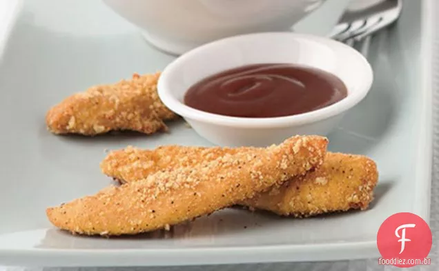 Fácil parmesão frango dedos e frango Parmesão Wraps