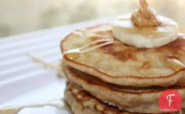Panquecas de Banana e manteiga de amendoim