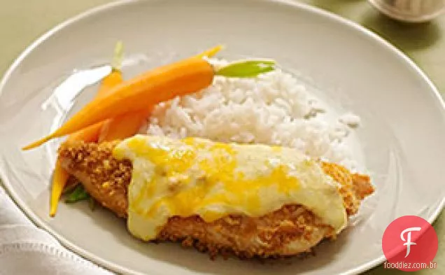 Frango assado crocante e cremoso