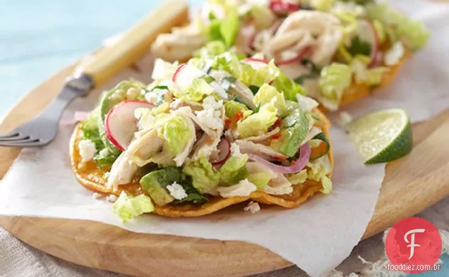 Chicken & Feta Salad Tostadas