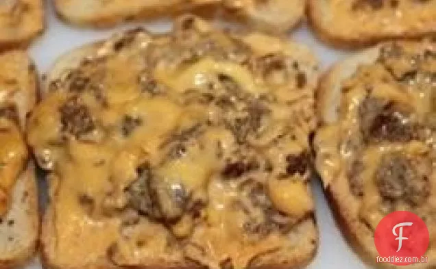 Rye Bread Party Pizzas