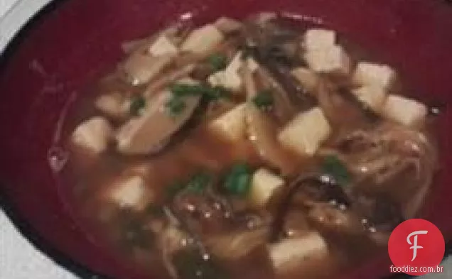 Sopa quente e azeda vegana