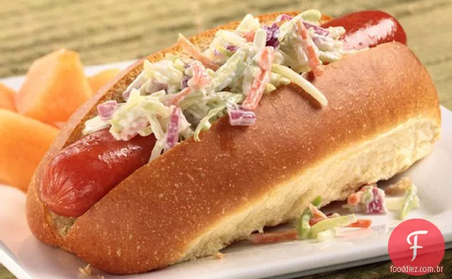 Francos com brócolis Slaw