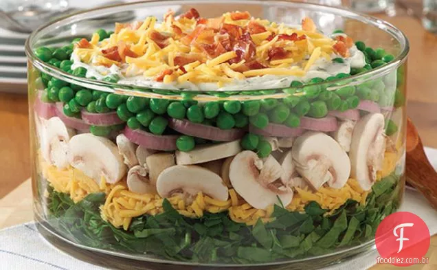 Salada De Espinafre Majestosa Em Camadas