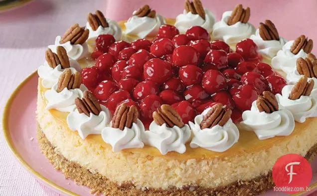 Chocolate Branco Cereja Pecan Cheesecake