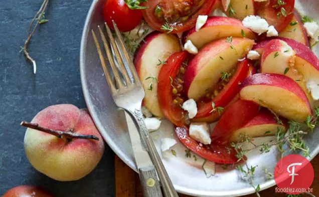 Receita De Salada De Tomate Pêssego E Herança