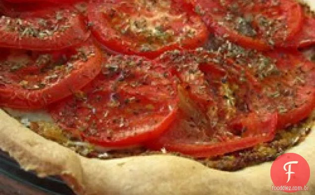 Tarte aux Moutarde (torta francesa de tomate e mostarda)