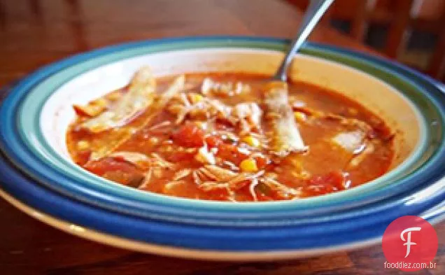 Sopa De Enchilada De Frango Com Fogão Lento