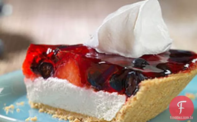 Torta De Cheesecake De Baga De Verão