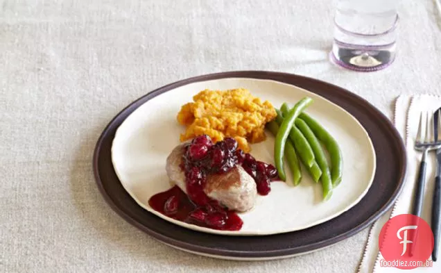 Cranberry-Frigideira De Porco Balsâmica