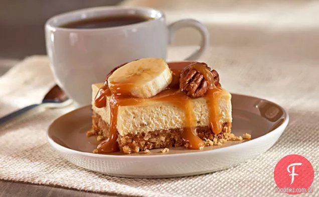 Bananas Foster Cheesecake Squares