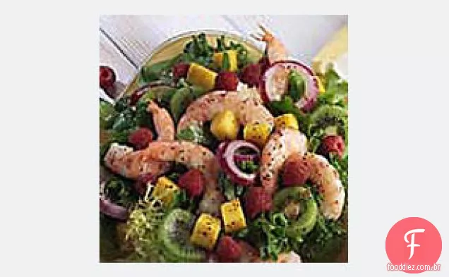 Salada De Camarão Com Frutos Frescos