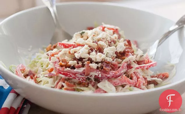 Queijo Vermelho, Branco e azul salada de repolho