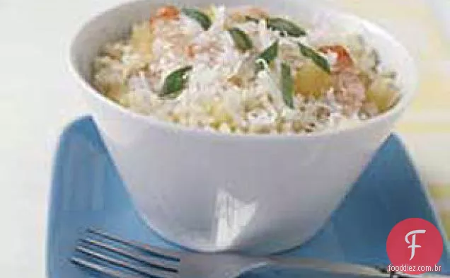 Pina Colada camarão e arroz