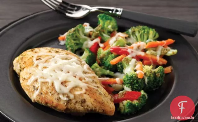 Frango e legumes da Califórnia
