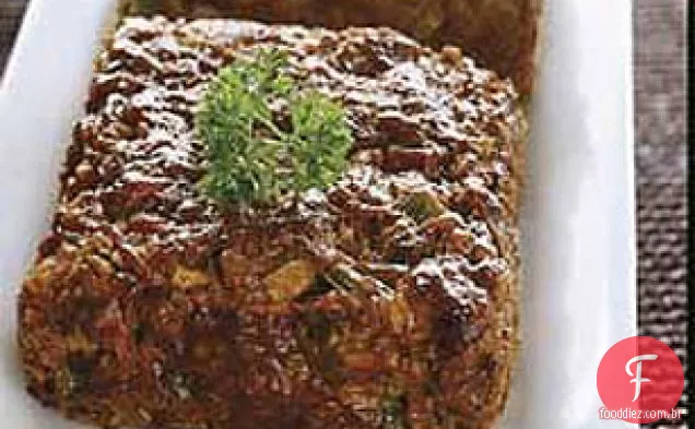 Feito-Sobre O Bolo De Carne