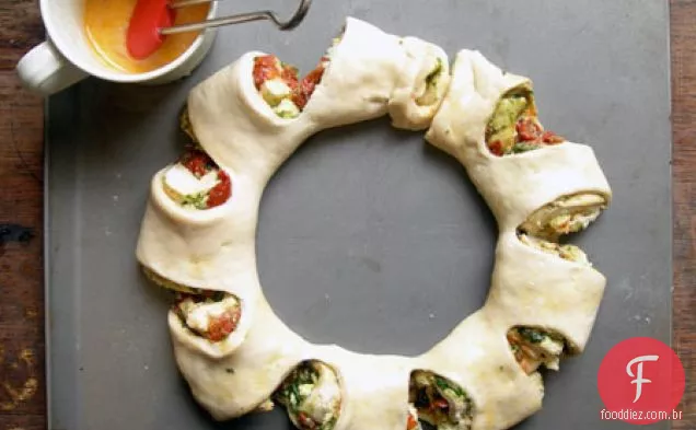 Stromboli Com Pesto E Tomates Secos