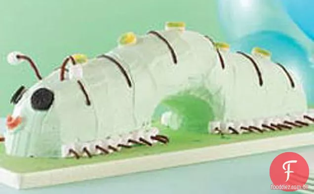 Bolo de lagarta rodado JELL-O