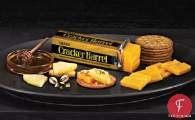 Bandeja de emparelhamento Cheddar afiada do tambor do biscoito