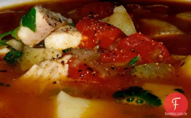 Jantar Simples: Peixe E Sopa De Ostra Defumada