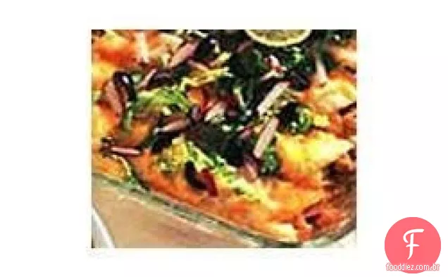 Enchiladas de frango com molho cremoso Verde Chile