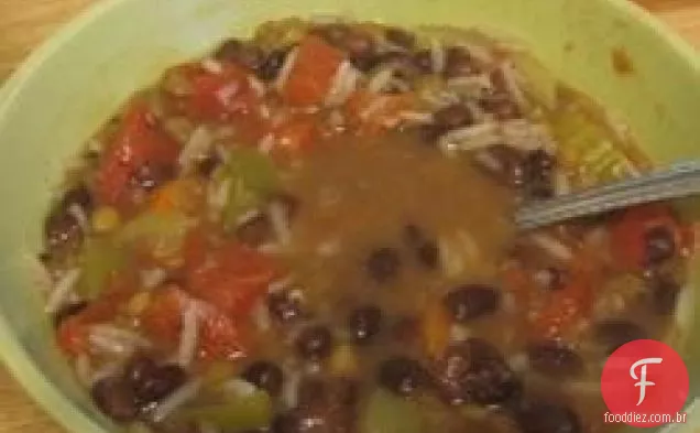 Sopa de feijão preto de Beezie