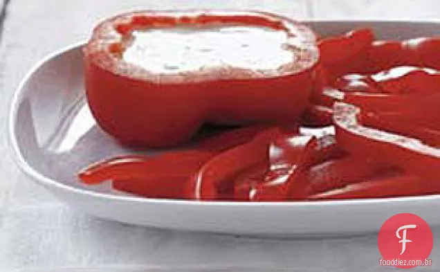 Pimentas com parmesão Ranch Dip