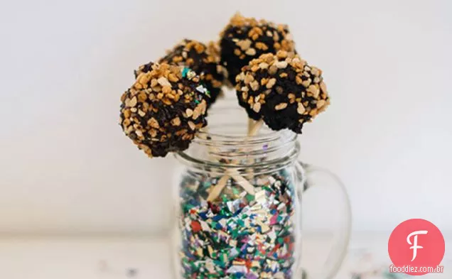 Chocolate-Manteiga De Amendoim Crunch Pops