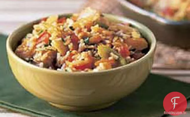 Pilaf De Arroz Com Carne De Porco Temperada