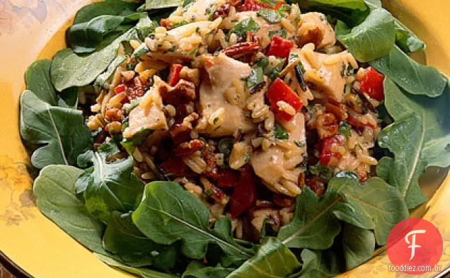 Salada de frango e arroz