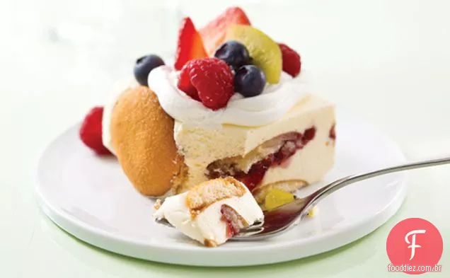 Quadrados De Mousse De Limão-Framboesa