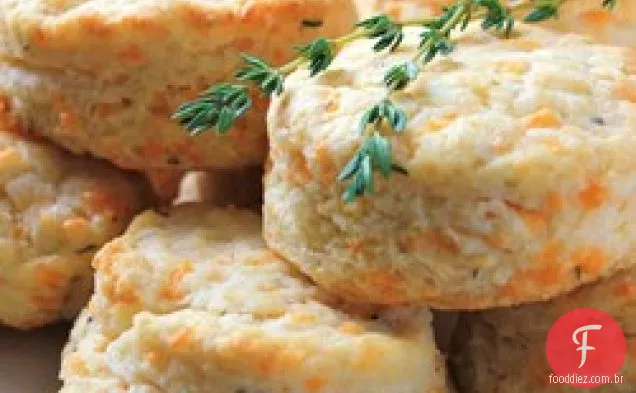Cheddar-Biscoitos Escamosos De Tomilho