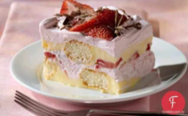 Tiramisu Morango Em Camadas