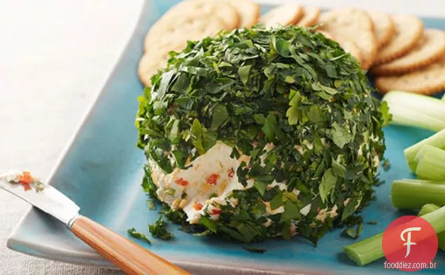 Festa De Queijo Bola Feita Sobre