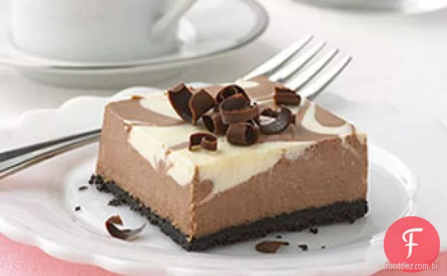 Chocolate PHILADELPHIA-Cheesecake com redemoinho de baunilha