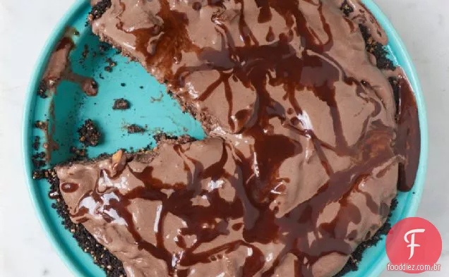 Torta De Sorvete Com Manteiga De Chocolate E Amendoim