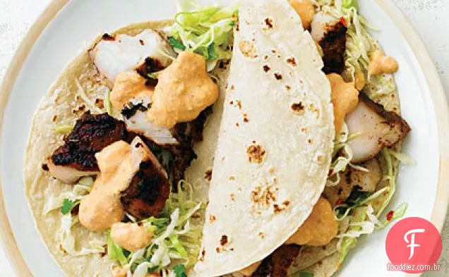 Tacos De Peixe Leve Baja