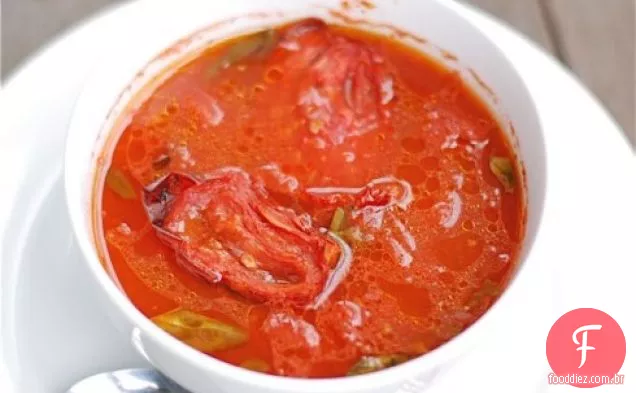 Sopa Assada De Tomate E Manjericão