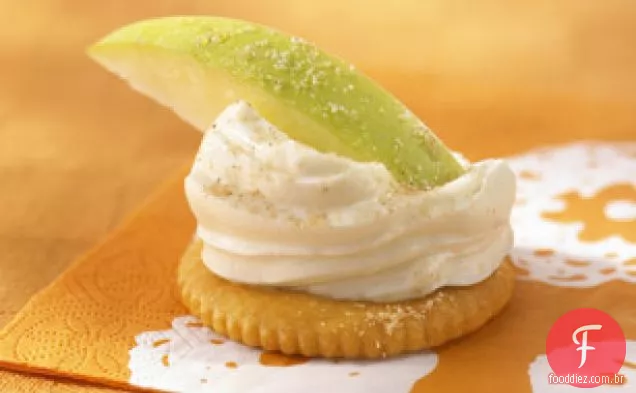 Mordidas cremosas de maçã e canela