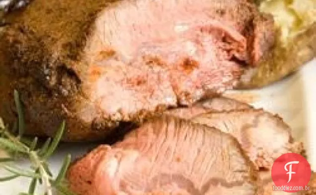 Assado De Ponta De Lombo Esfregado Com Ervas