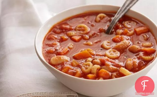 Sopa de tomate rápida e picante